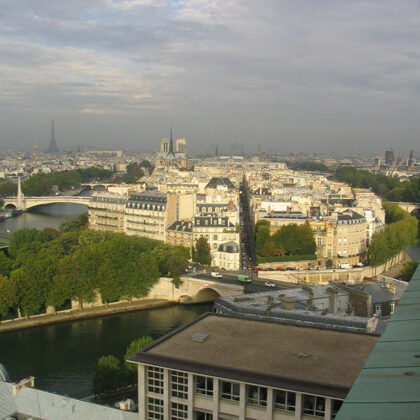 Perspective parisienne et fluviale